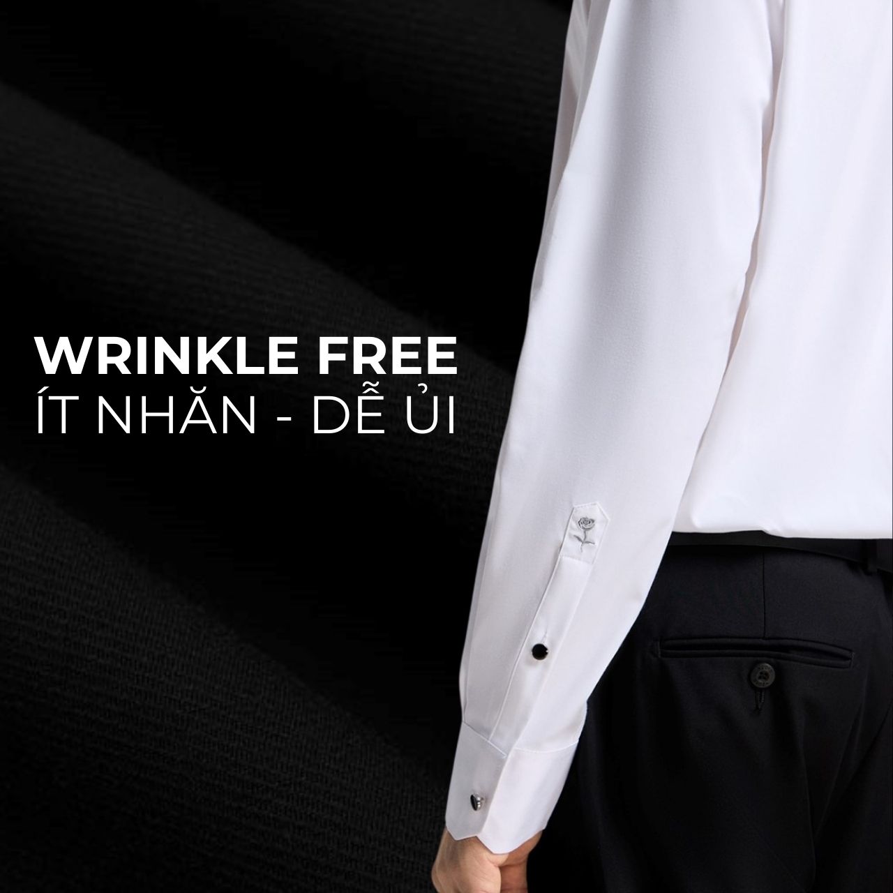 Wrinke Free: Sơ mi ít nhăn dễ ủi