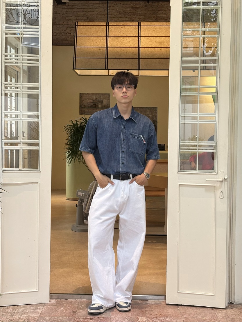 Double Denim street style